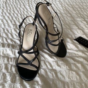 Kors Michael Kors black strap high heels size 7.5